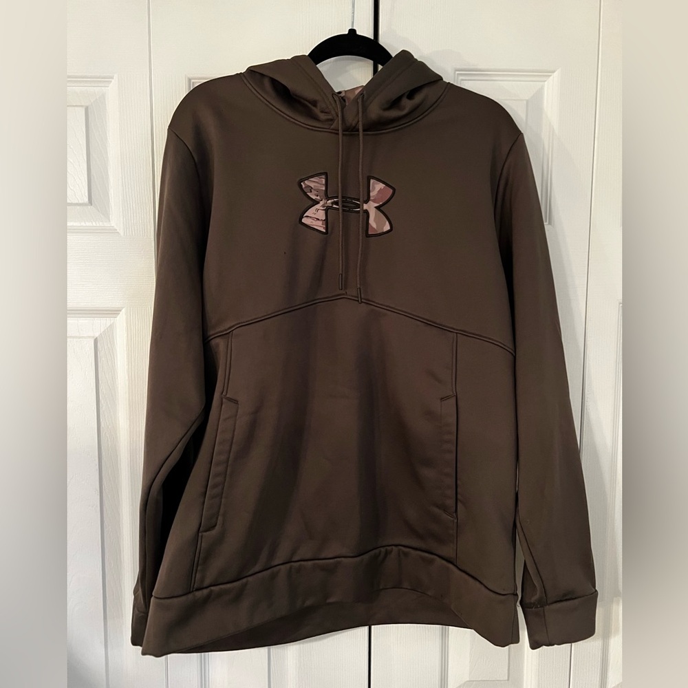 Under Armour brownish gray Hoodie with Logo